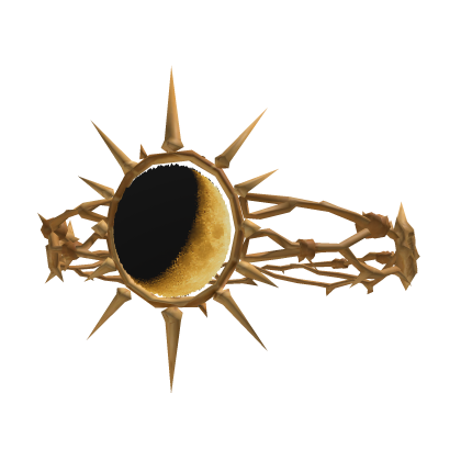 [Animated] Gothic Thorn Moon Crown (White/Gold)