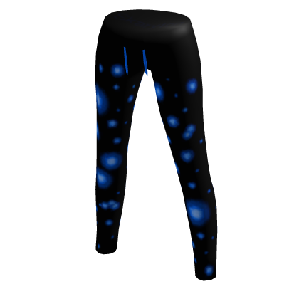 Black Halloween Pants Blue Pumpkin Glow Bat Water
