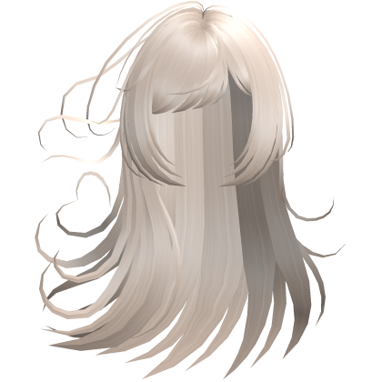 Platinum Blonde Long Layered Wispy Windy Hair Roblox item