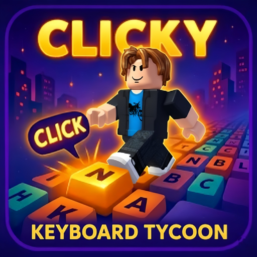 2 Player Clicky Keyboard Tycoon official Roblox game thumbnail