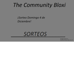Sorteos | The Community Bloxi