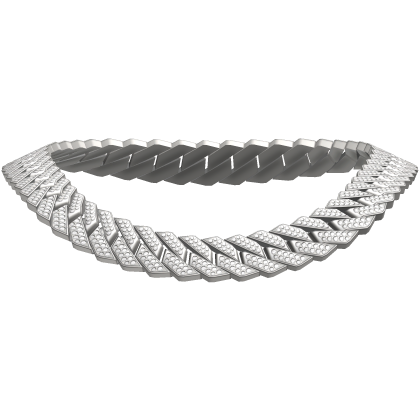 Iced Out Cuban Link Silver Chain 3.0