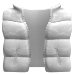 white puffer vest