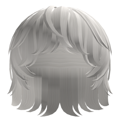 White Short Modcut Clean Hair Roblox item