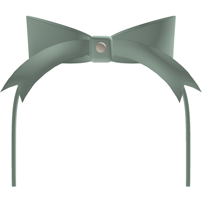 cutesy ribbon headband green