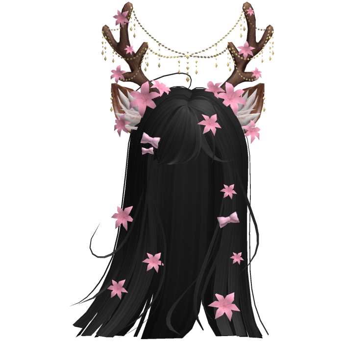 Ethereal Christmas Fairy Fawn Hair w/ Antlers