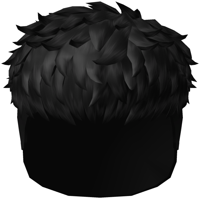 Black Messy Taper Fade
