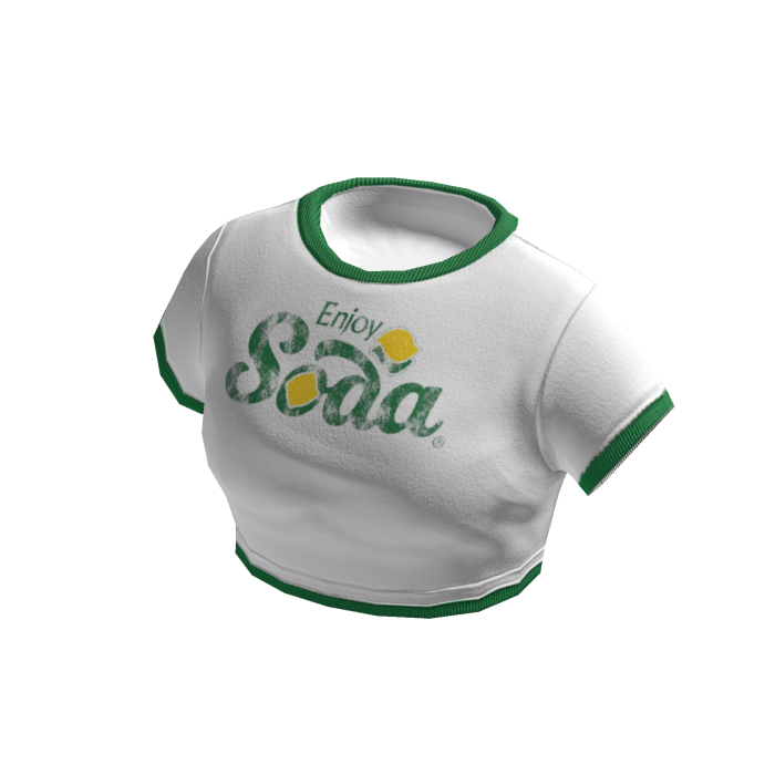 Vintage Ringer Tee Retro Crop