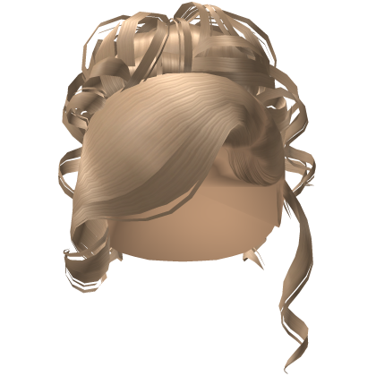 Side Swept Curly Updo [Blonde]