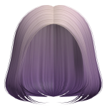 Purple Bob Hair