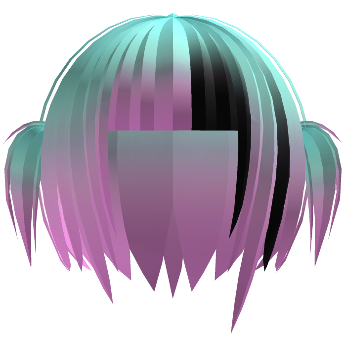 🕸️๋. ⭑ Mourning Gothic Pigtails || Pastel Ombre