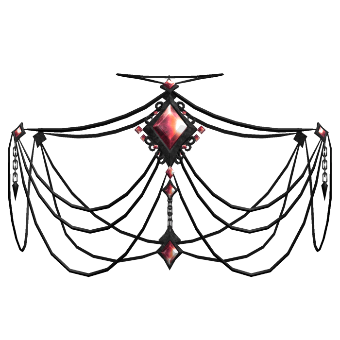 Red Gemstone Gothic Chain 3.0
