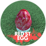 Red Sparkle Time Egg