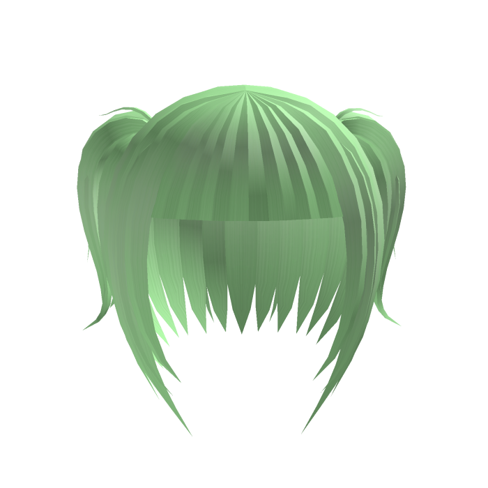 Short gothic pigtail bob green
