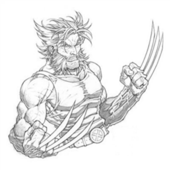 wolverine drawing Roblox decal