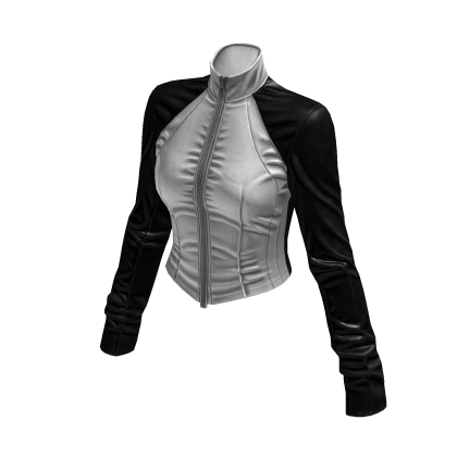 New York Street Racer Jacket (White Black)