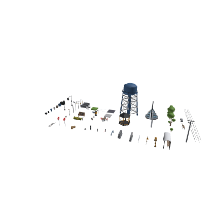 Lowpoly City Props Pack