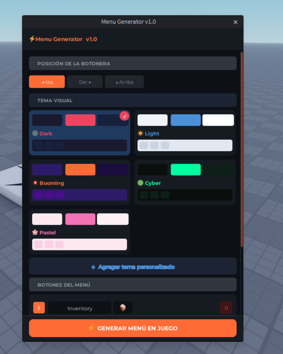 Menu Generator Plugin preview 3