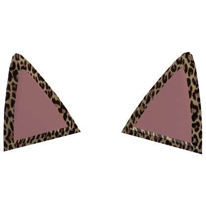 ♡ cute kitty ears recolor in leopard Roblox item