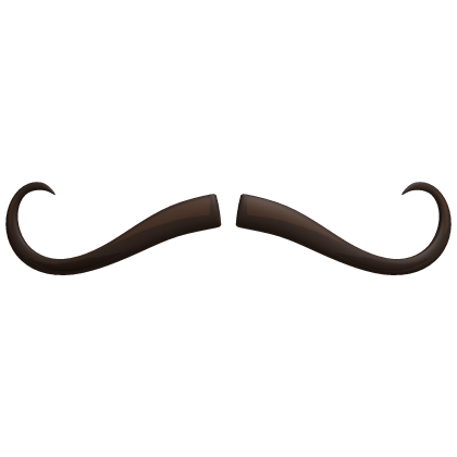 Brown Thin Small Mustache Cute Fancy Moustache