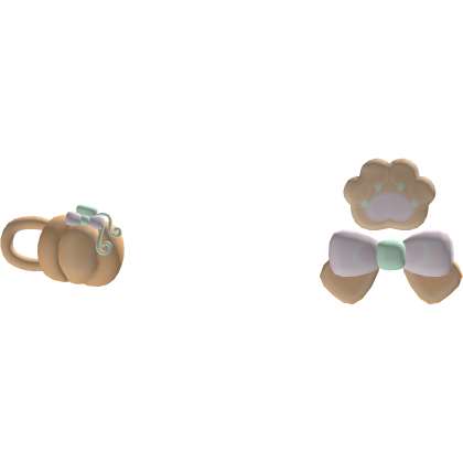 ʚ ︵ adorable kitty paw pumpkin clip ! Roblox item