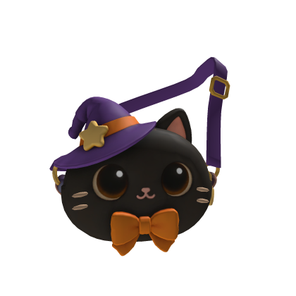 Cute Witch Cat Crossbody Bag