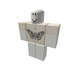 Y2K Ivory Moth Graphic Tee