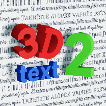 ThreeDText 2