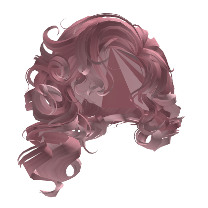 Hollywood glam curly hair - Pink Roblox item