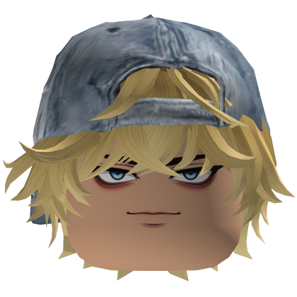 Rizz Messy Hair Blonde Jeans Cap Roblox item