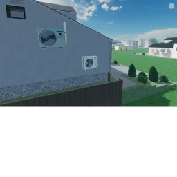 Houses and buildings with air conditioner V47.5 icon