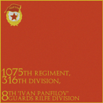 1075th Regiment, 316th Rifle Division