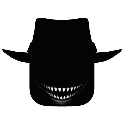 Mysterious Smiling Shadowed Head w/ a Hat Roblox item