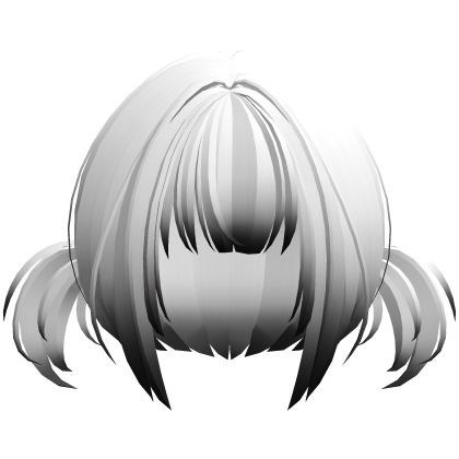 2000s moe anime wispy pigtails low white black
