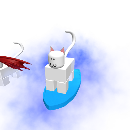 Surfboard cat and devil cat