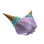 Ice Cream Cone Purple Hair
