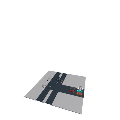 traffic signal with road