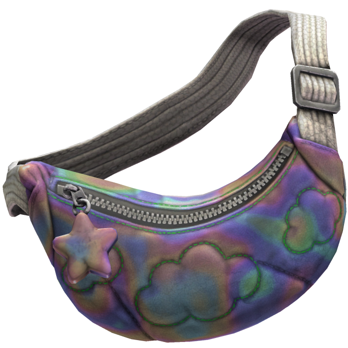 Holographic Cloud Star Sling Bag