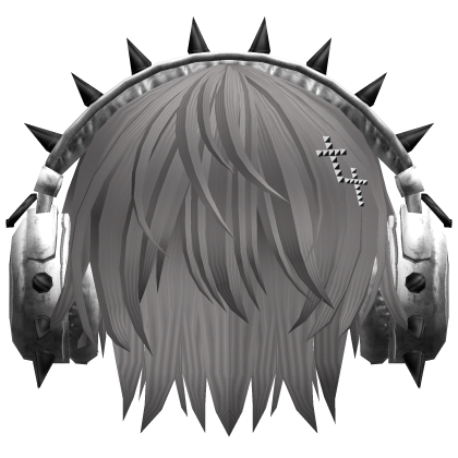 Boy Hair W/ Punk Headphones Black&White V2