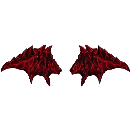 (NEW) Cracks Red Molten Lava Wings Addon (PBR) Roblox item