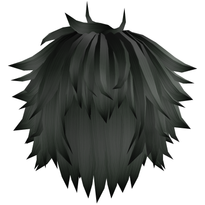 Green Long Spiky Fluffy Messy Rockstar Hair