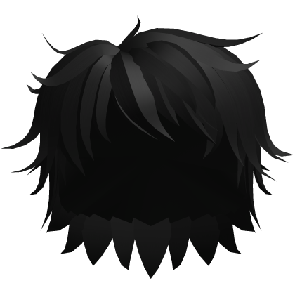 Messy Layered Emo Hair | Black Roblox item