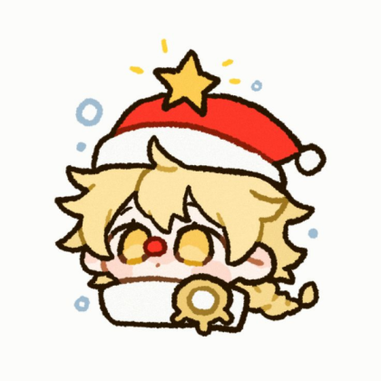 aether Genshin impact christmas icon Roblox decal