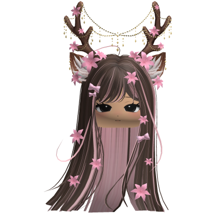Ethereal Christmas Fairy Fawn Hair w/ Antlers