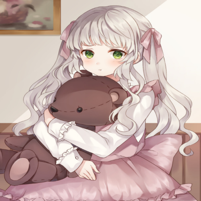Kawaii anime with teddy Roblox decal