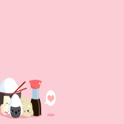 Cute Kawaii Food With A Pink Background Roblox decal