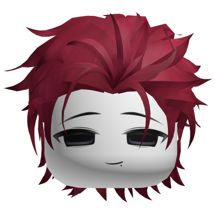 Elegant Mafia Red Slick Back Hair Boy