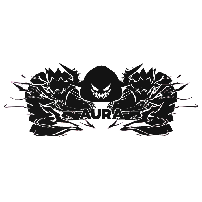 Cartoony White Hood Aura Dragon Wings Combo