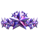 Purple Cosmic Stars Crown ⭐