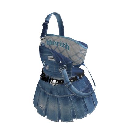 Punky Top and Denim Skirt (Sky blue) thumbnail